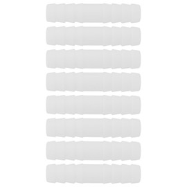 ECSiNG 8X Plastic Straight Connector 67.5x14.2x9.5mm for 12mm Inner Diameter Water Pipe RV Campervan