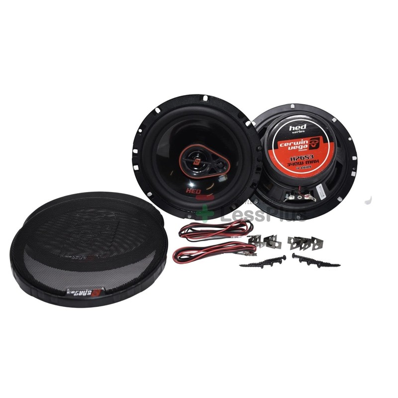 Cerwin Vega! HED Series 6.5" 3-Way Coaxial Car Speakers, 4Ω,