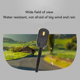 Rechargeable Motorcycle Helmet Wiper Universal Helmet Windshield Wiper Compatible with Most Visor, 2 Speed 170 Degree, Anti Snow Anti Fog Safety Wiper