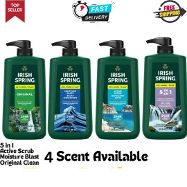 Irish Spring Men's Body Wash, Feel Fresh All Day, 30 Oz Pump Bottle, 3 Scent ... - 5 in 1