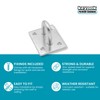 Keypak Security Staple on Plate, 50mm, Zinc Plated, Heavy-Duty Corrosion