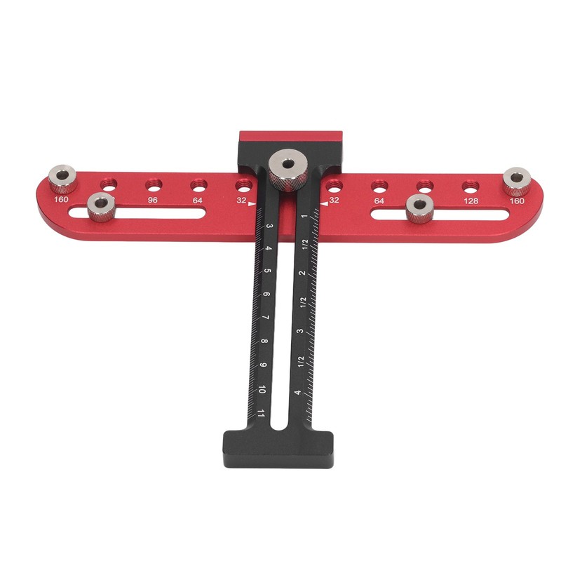 Handle Hole Drill Guide 4mm Cabinet Handle Jig Aluminum Alloy