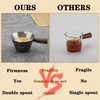 Mongdio Espresso Measuring Cup, Stainless Steel Espresso Shot Cups with