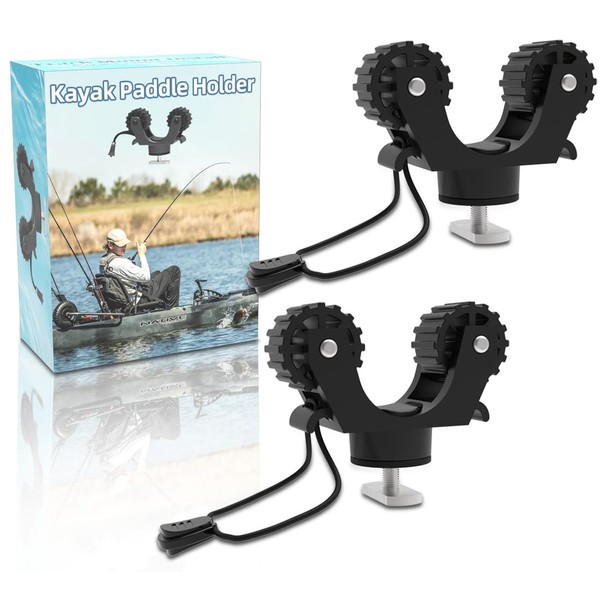 Huntury Kayak Paddle Holder, Kayak Fishing Net Holder, Kayak Fishing