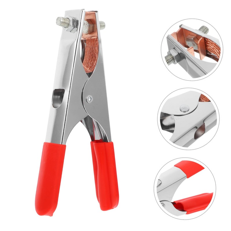 Operitacx Welding Grounding Clamp Heavy Duty Manual Welder Ground Clip