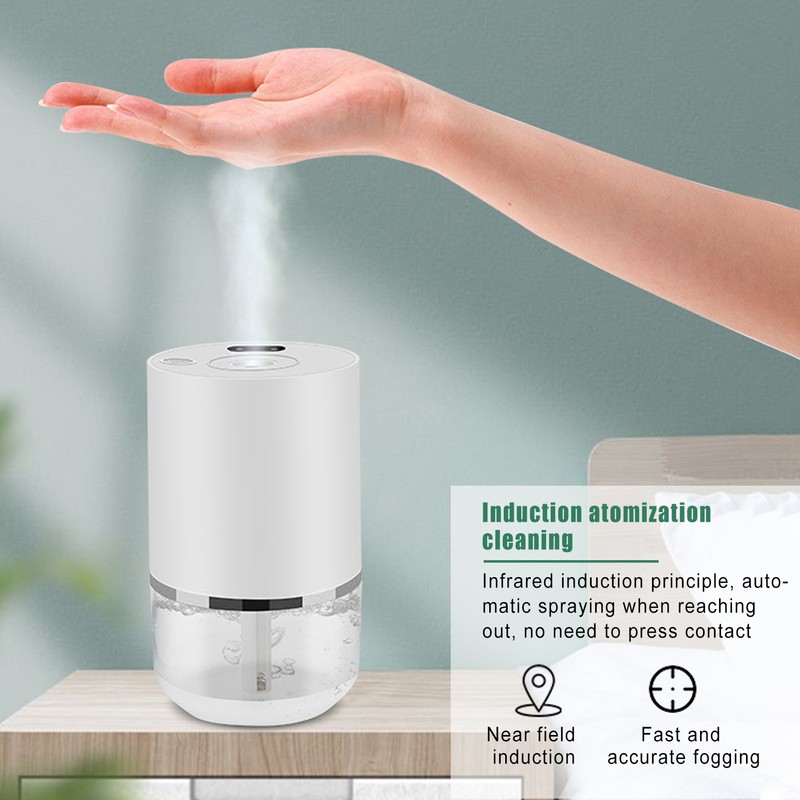 Ethanol Atomizer Cleaner FullAutomatic Induction Spray Sensor Dispenser for Home