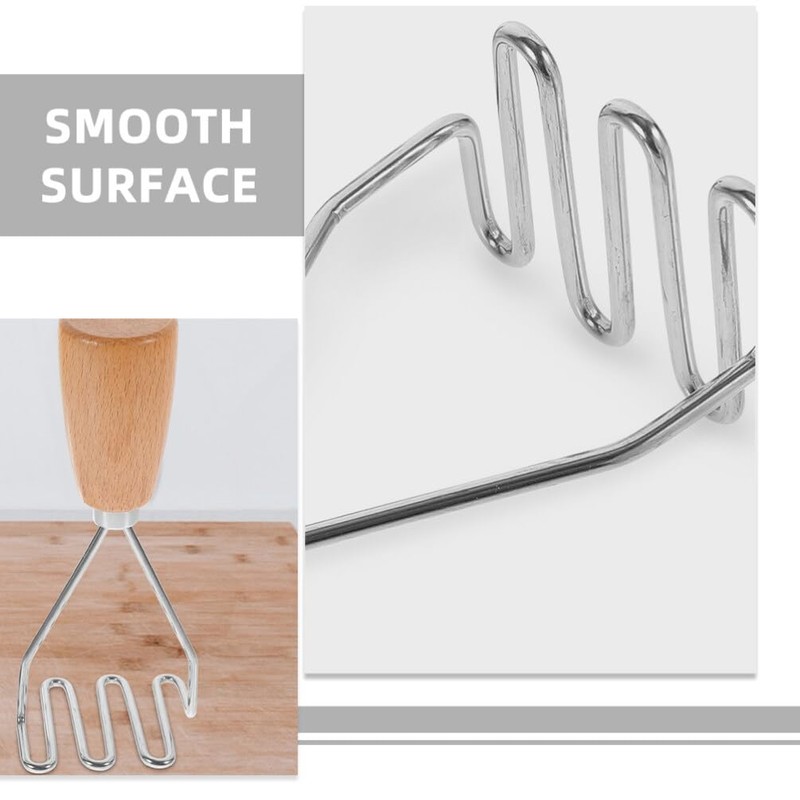 Alipis Potato Masher Stainless Steel Wire Masher Baby Food Masher