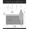 AUTELO 2 Pack Pendant Lights Kitchen Island, Modern Black Pendant