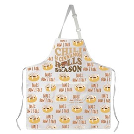WSNANG Chili and Cinnamon Rolls Apron with Pockets Cinnamon Rolls Lover Gifts Cinnamon Rolls Maker Apron Foodie Gift (Cinnamon Rolls Apron)