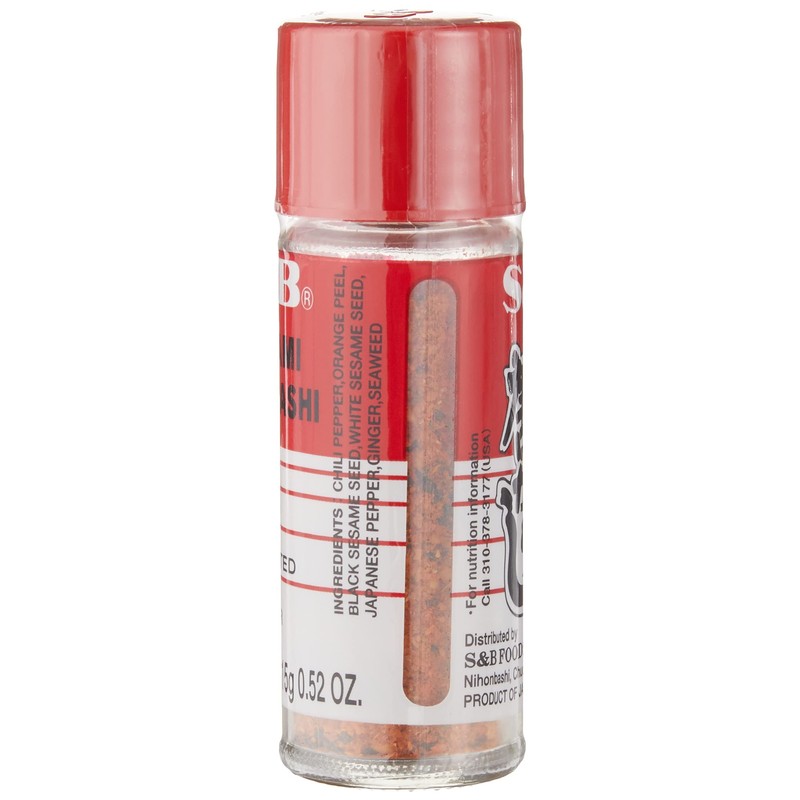 S&B Shichimi Seven Spice Chili Pepper, 0.52 oz