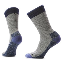 Smartwool, Men's, Everyday Rollinsville Crew Socks, Fossil/Navy, X-Large