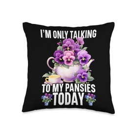 Pansy Seeds for Planting Pansy Flower Seeds Pansies Throw Pillow