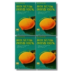 Nutrione Pure Organic Lemon Juice 100 20g x 14 sachets, 4 boxes / 뉴트리원 퓨어 유기농 레몬즙 100 20g x 14포 4박스