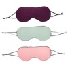 Healeved 3pcs Adjustable Elastic Eye Mask Comfortable Light Blocking Eye