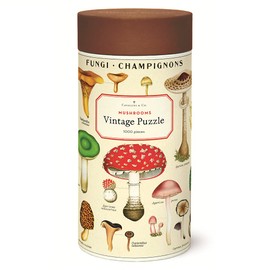 Cavallini & Co. 1000 Piece Vintage Puzzle, Mushrooms (PZL/MUSH)