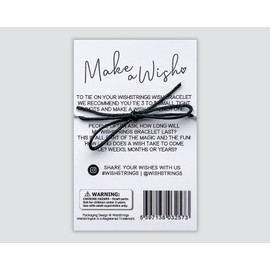 WishStrings, I Love You Moon - Couples Gift Bracelet – Beautiful String Bracelets with Tibetan Charm – Make a Wish Best Friend Bracelet – Hand Strung and Knotted Bracelet – Sentimental Jewellery