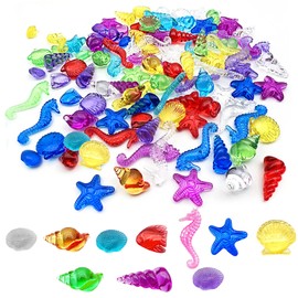 Diving Jewel Pool Toy, 120 Theme Marine Pretty Glass Nuggets Colourful, Diving Toy for Children, Summer Swimming Diving Gemstones for Children, Treasure Hunt, Diving Gemstones, Pool for Children,