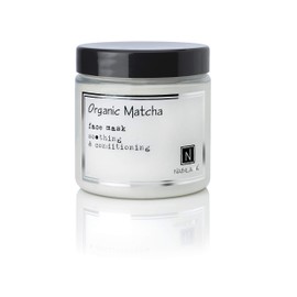 Nabila K Organic Matcha Face Mask - Exfoliating Facial Masks for Women - Clay Based Skincare - Targets Pores & Illuminates Skin - Naturally Derived Ingredients - Vegan Friendly - 5 oz