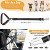BEANPRECOY Vehicle Harnesses 2 in1 Dog Belts for Cars 2
