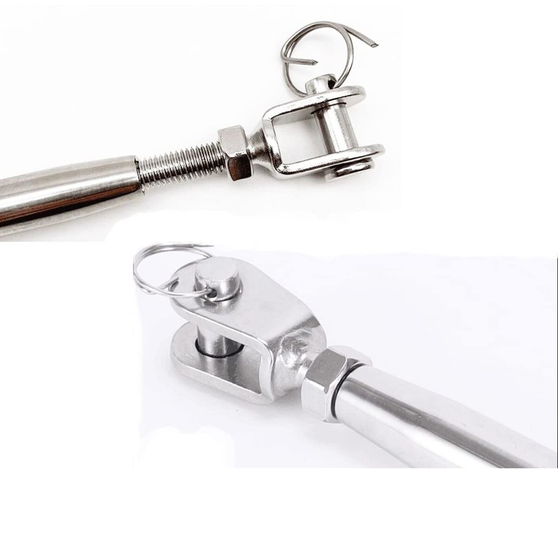 316 Stainless Steel Jaw and Jaw Closed Body Turnbuckle, 5/16"