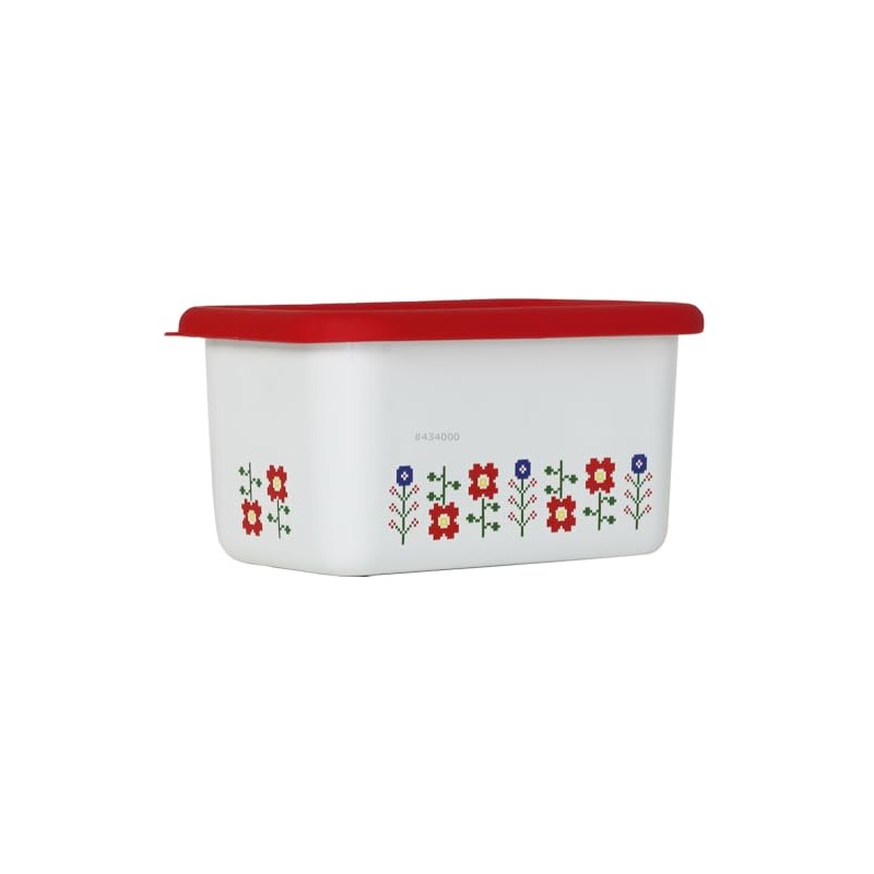 Fuji Hollow Mysa Deep Shape Square Container L Red MY-DL.R