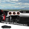 Jimen Compatible with Ford Mustang 2015-2023, 3PCS Center Console Dash