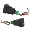 Qiilu Interruptor de luz antiniebla para automóvil, interruptor de luz