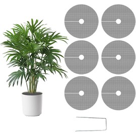 Funda de malla para macetas de plantas, protector de plantas de gatos, animales de interior, flexible y cortable con alfileres, cubierta transpirable para plantas de jardín para excavar