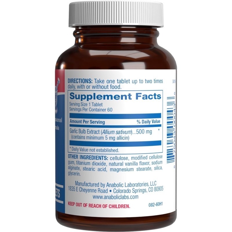 High Allicin Odorless Garlic Pills - Clinical Formula Allicin Supplement