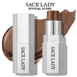 SACE LADY Face Stick, Cool Toned Contour Stick,Highlighter & Blush Makeup Sticks for Face, Easy to Blend & Long Lasting Natural Make Up for Cheek Eyes Lips - Color: 05-Terracotta