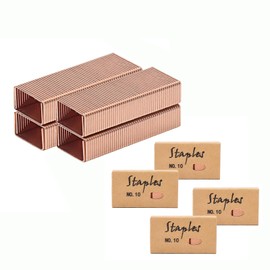 NatSumeBasics Rose Gold Staples - #10 Small Colored Staples for Mini Stapler, 4000 Pieces