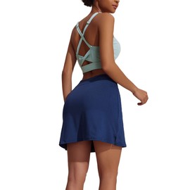 Ekouaer Women Lightweight Skirt Skort for Golf Tennis Gym Running Workout Exercise Hiking Skirts with Two Pockets Navy Blue Large