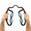 InnovaGoods Self-massager with wheels for adults, unisex, black, blue, 25