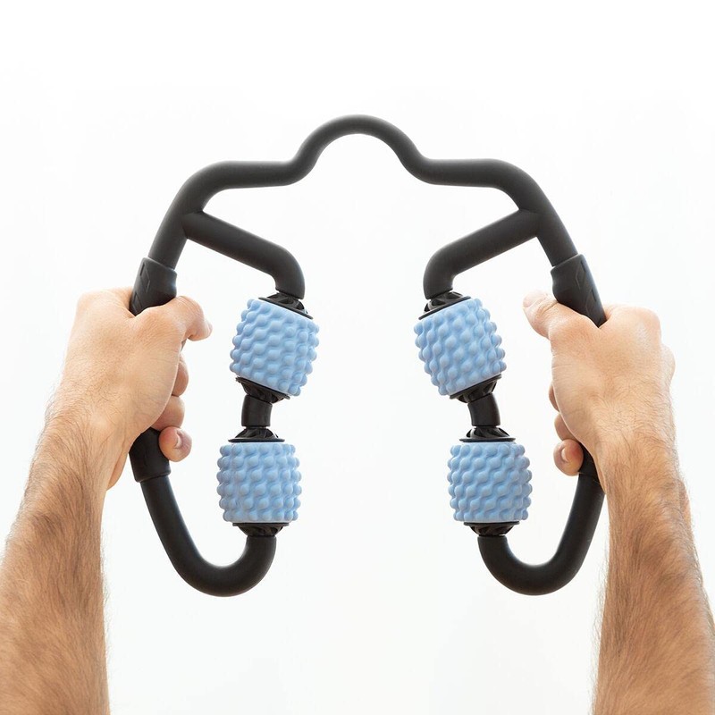 InnovaGoods Self-massager with wheels for adults, unisex, black, blue, 25