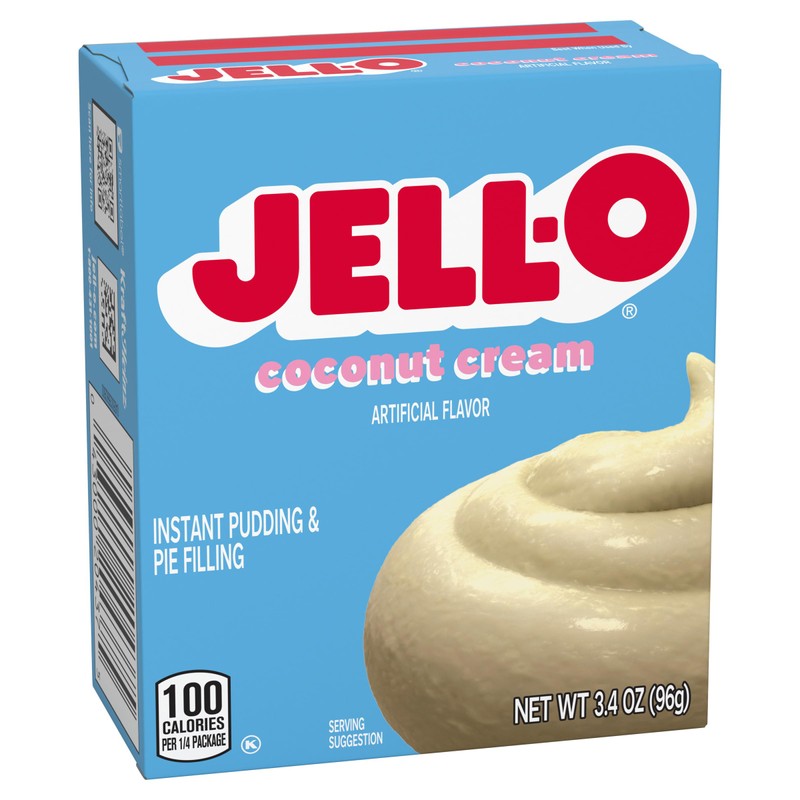 Jell-O Coconut Cream, Instant Pudding & Pie Filling, 3.4 oz