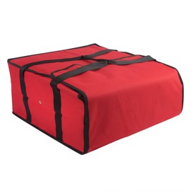 Trail maker Insulated Pizza Bags for Delivery, Food Carrier Delivery Bag 20x20x12 Food Bag for Personal and Professional Use | Holds up to 4 Fresh Pizzas (Red)