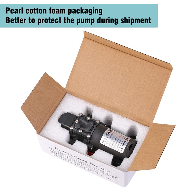 eYocilk Bomba de diafragma de agua de 12 V CC,