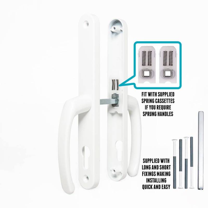 70mm PZ UPVC Door Handles Set Suits Cego Locks -