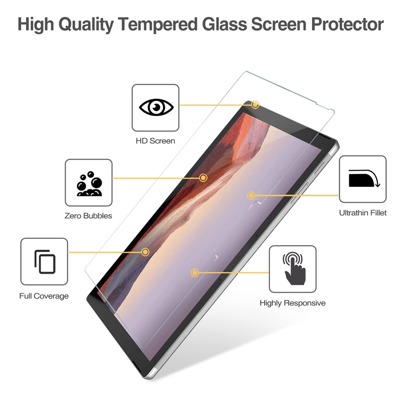 ProCase 2 Pack Screen Protector for Surface Pro 7 Plus/Pro