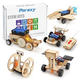 Unbranded Stem Model Car Kits, Toys For Boys Age 8-12, 5 In 1 Kids Wood Building Kit 8-10,