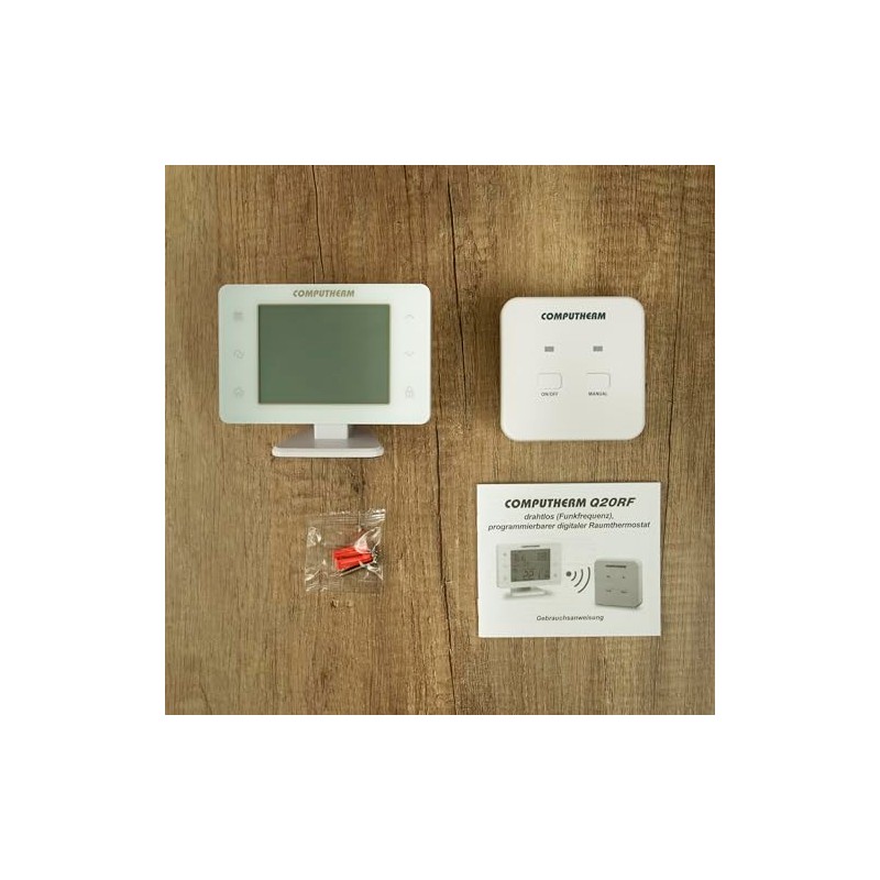 COMPUTHERM Q20RF Wireless Programmable Room Thermostat, Heating & AC Temperature