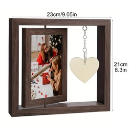 AUTUUCKEE Dog Photo Frame, Pet Memorial Gifts 360° Rotatable Dog Memorial Photo Frame, Dog Bereavement Gifts, Dog Photo Frame for Dog Memorial Gifts (23 x 21 cm)