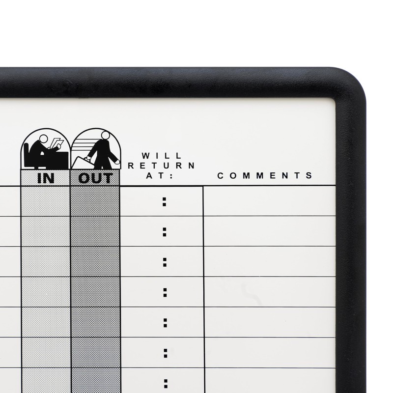 Quartet In/Out Board, 11" x 14", DuraMax Porcelain, In and