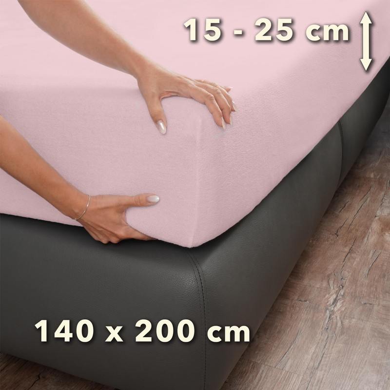 STUDIO Basic Terry Fitted Sheet 140 x 200 cm -