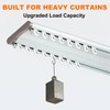 Curtain Track Rollers, Mute Curtain Tracks Pulley Heavy Duty Drop
