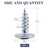#8 x 1/2" Wood Screw 100Pcs Alloy Steel Standard Thread