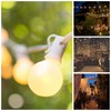 White Pearl Outdoor Patio Globe String Lights (10 Foot, G40