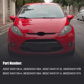 XQSMWF Pair Front A-Pillar Windshield Trim Moulding Compatible with Ford Fiesta 2011-2019#AE8Z5403136A AE8Z5403137B Left & Right Side Windshield Outer Pillar Trim Molding