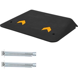 4" Rise Rubber Threshold Ramps Doorway, 33000 LBS Capacity Wheelchair ramp with Non-silp Surface, Portable Ramps for wheelchairs Home doorways Driveway Curb