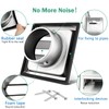 4" Metal Dryer Vent Cover for Exterior Wall, Stainless Steel